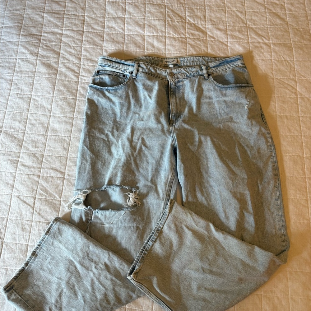 Abercrombie & Fitch Light Blue High Rise Jeans